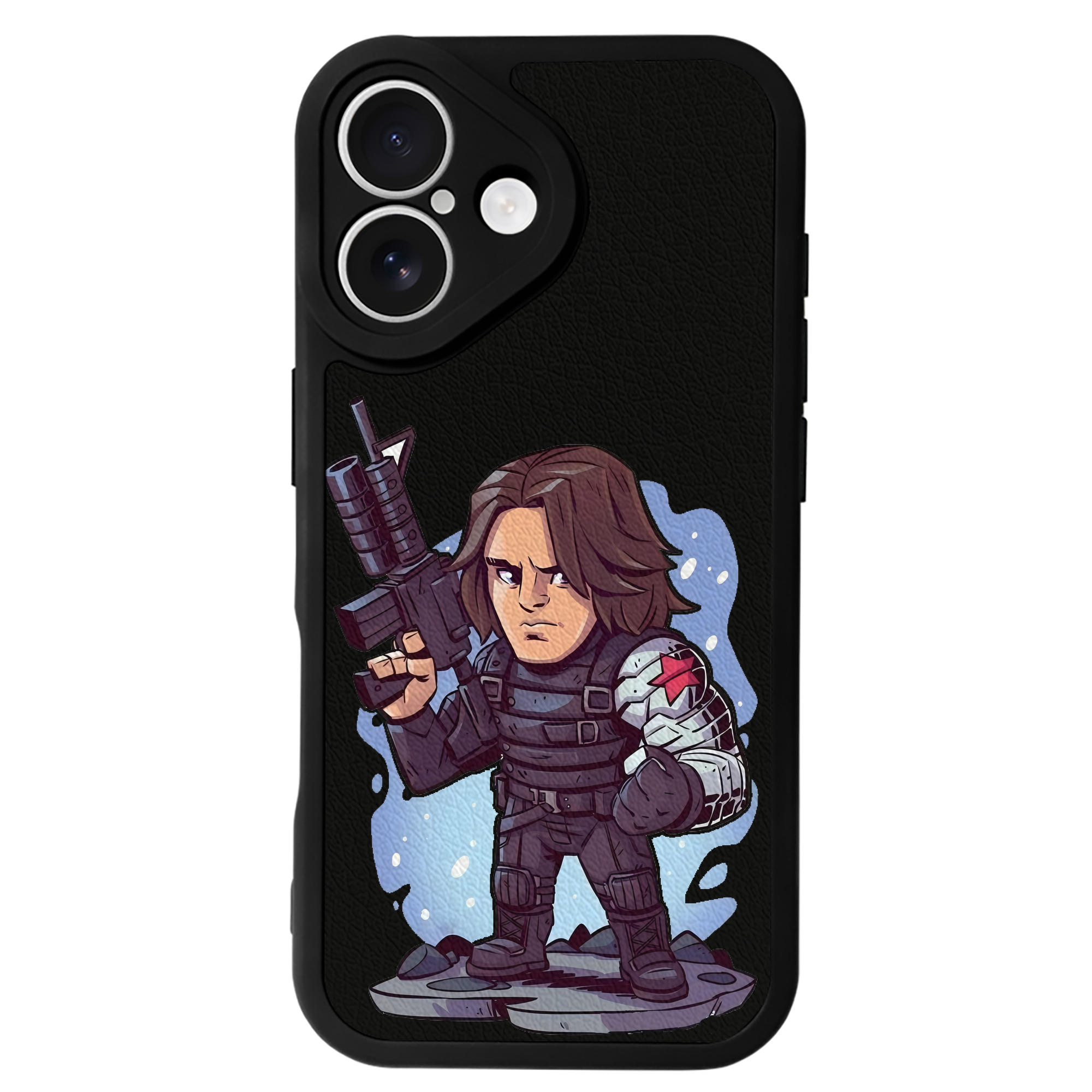 （画像用） アベンジャーズ The Avengers 【iPhone 16シリーズ対応】シリコンスマホケース（レザー調） 材質：シリコン